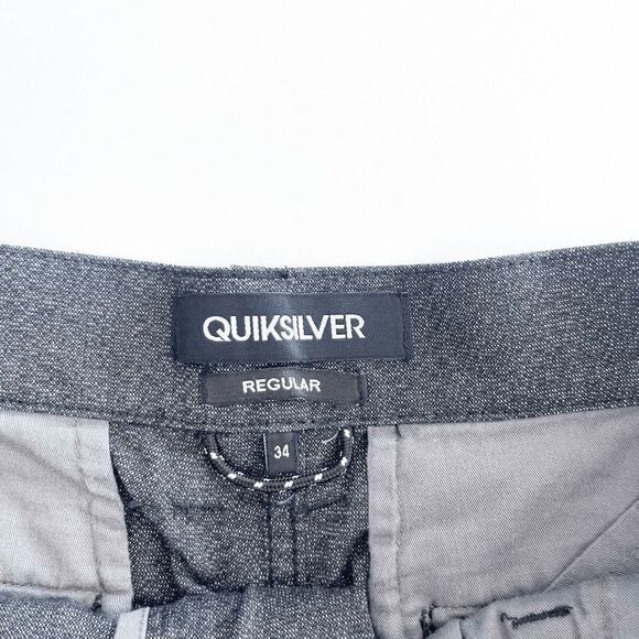 Quiksilver Mens Union Heather Shorts Black White 34 Regular - Picture 3 of 9